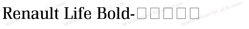 Renault Life Bold字体转换